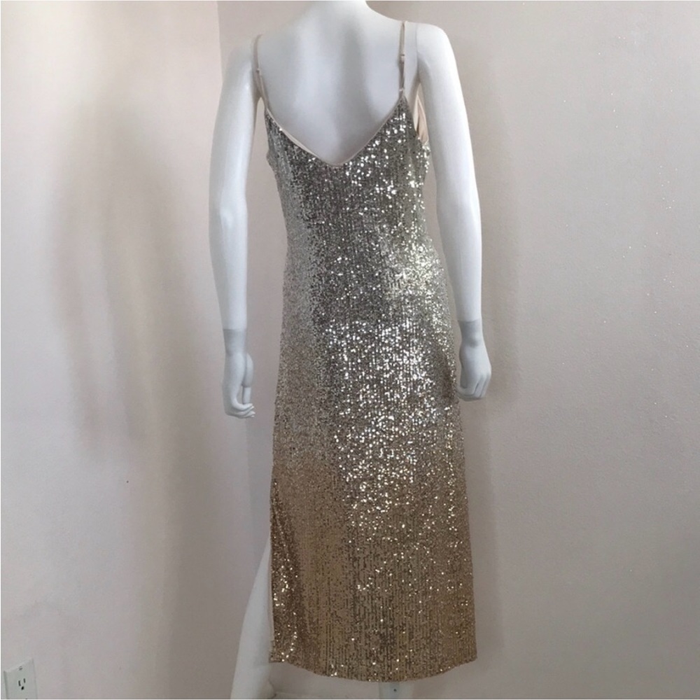 Chelsea & Violet L silver and gold sequin dress size L party dress - Picture 6 of 13